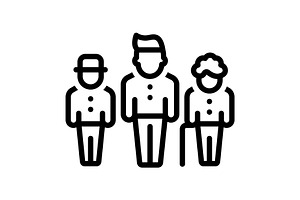 Generations kid black icon, an Outline Icon by Creative priyanka