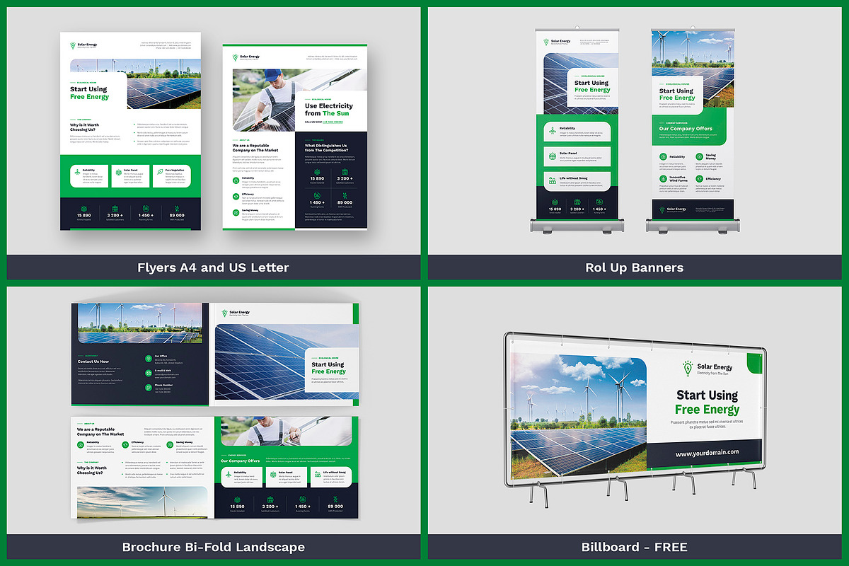 Solar Energy Bundle Brochures Canva, a Brochure Template by artbart (Photo 3 of 7)