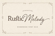 Rustic Melody - Handmade Font Duo, a Script Font by Typebae (Thumbnail 1 of 9)