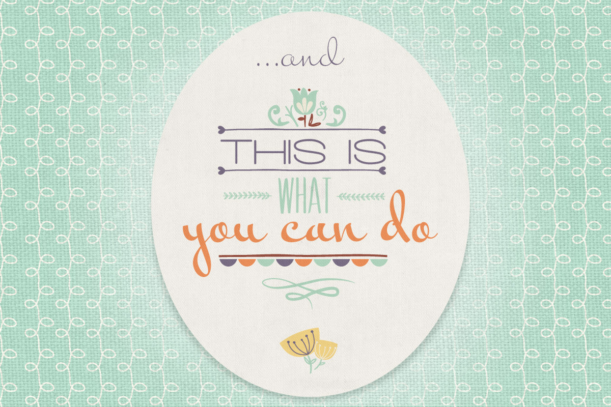 Spring Patterns & Vectors preview 3