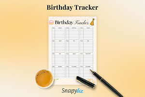 Printable Birthday List