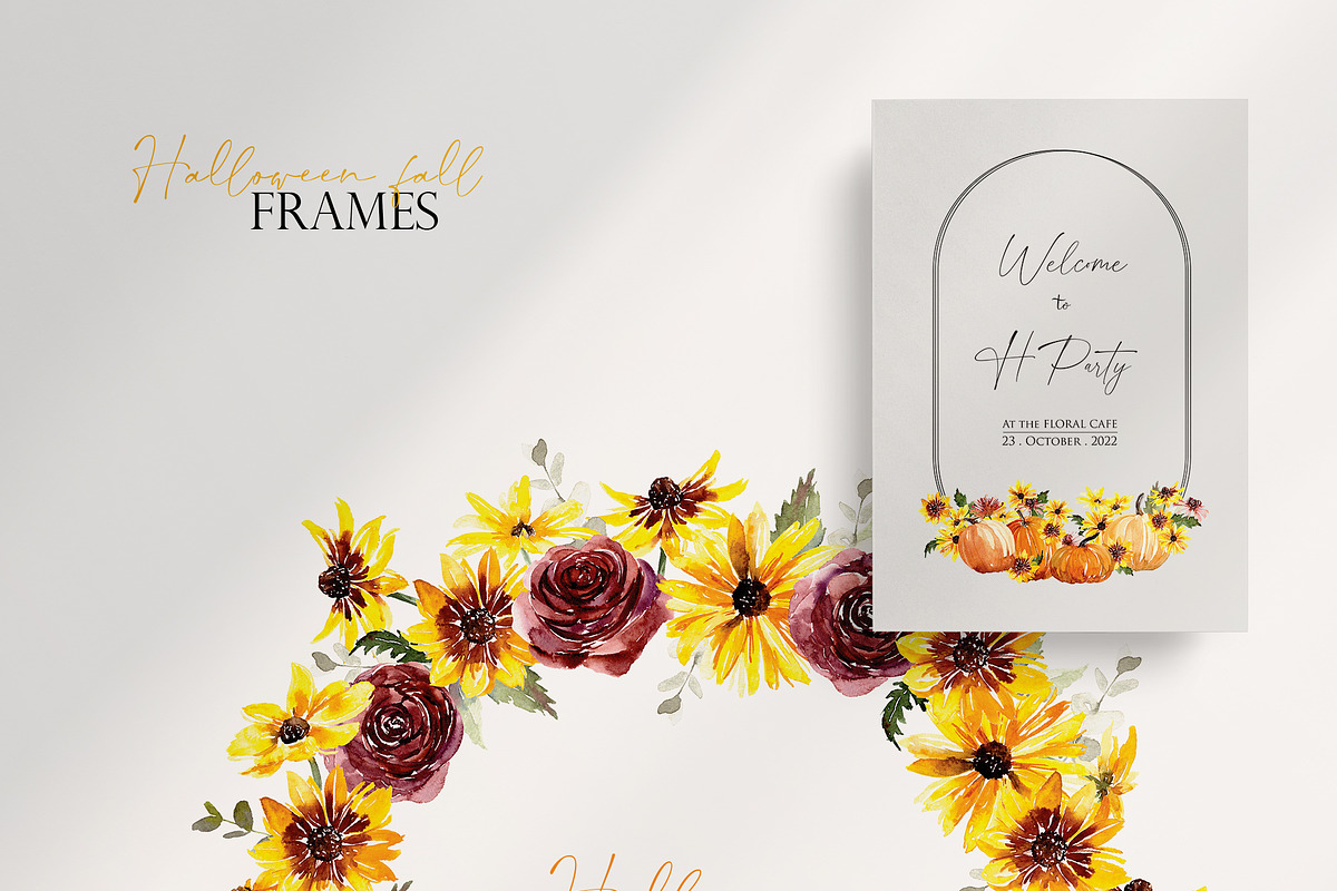 Watercolor flower - Halloween Fall, an Illustration by Beigetime (Photo 7 of 12)