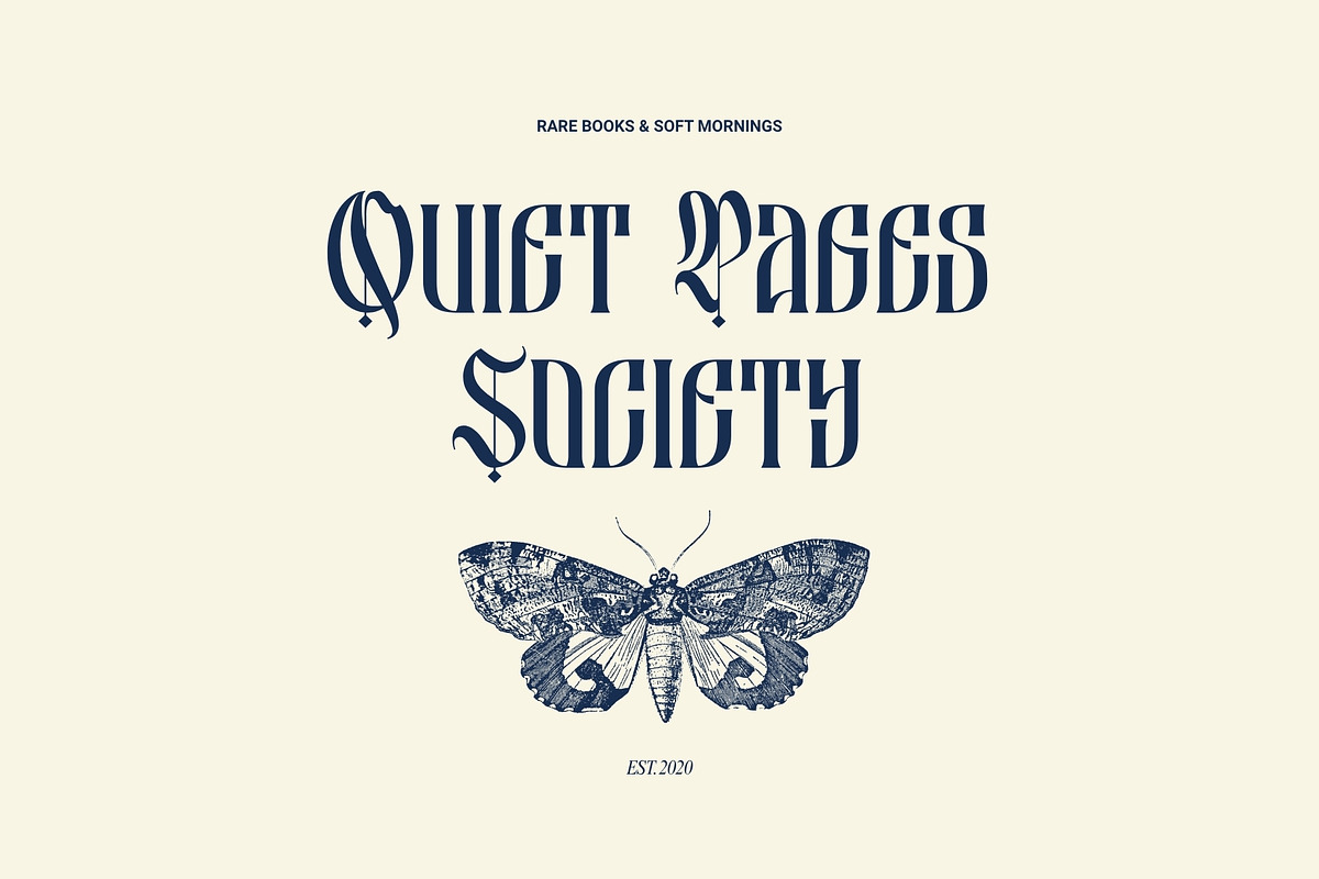 Besquen Modern Gothic Typeface, a Blackletter Font by Heinzel Std (Photo 8 of 13)