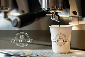 8 Vintage Coffee Logo Set