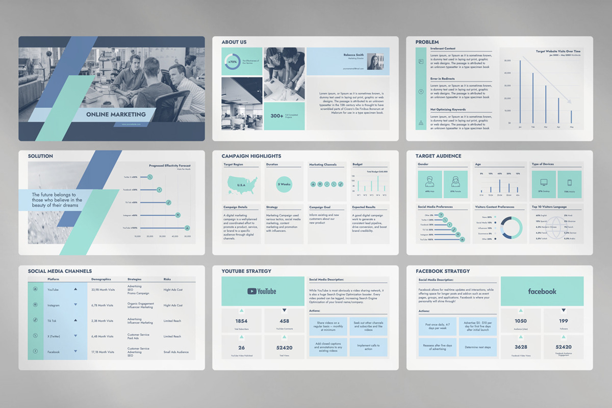 Online Marketing Presentation, a Presentation Template by JetzTemplates (Photo 2 of 5)