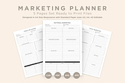 Marketing Planning Pages Set V-01, a Stationery Template by shahsoft (Thumbnail 1 of 3)