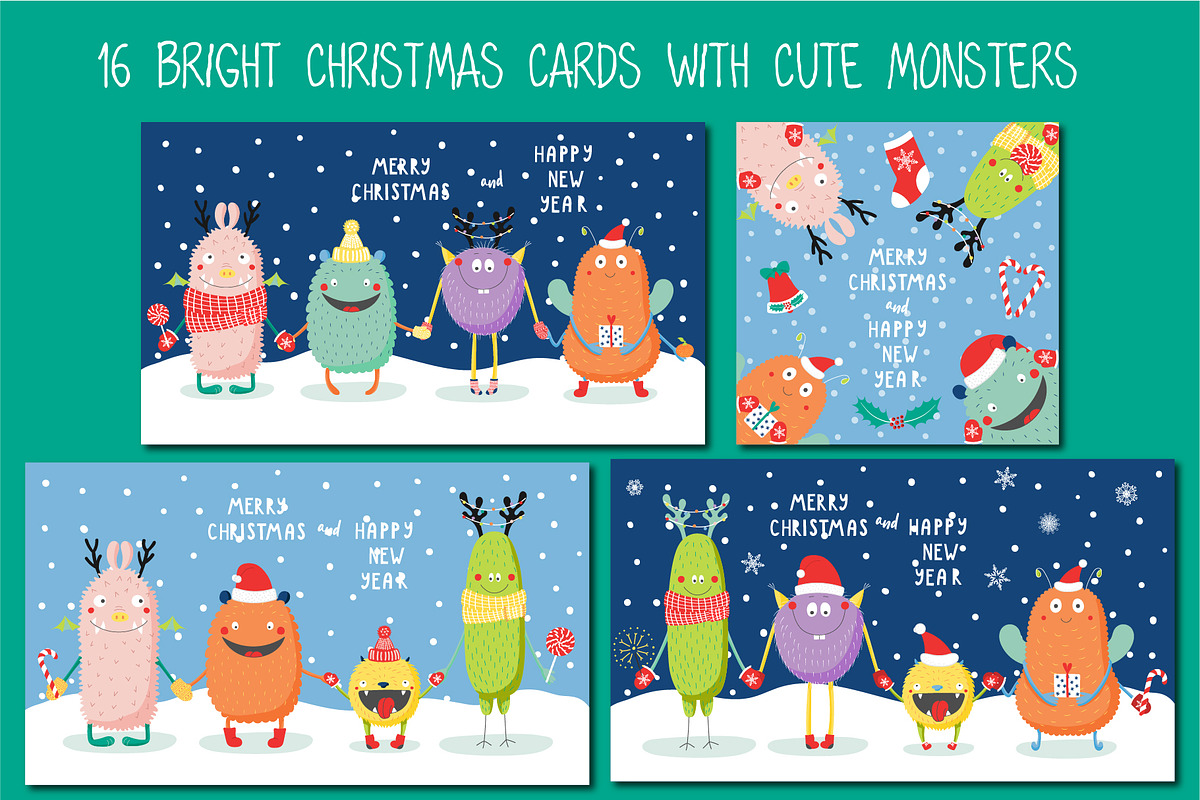 Christmas Bundle Cute Illustrations, a Seasonal Illustration by sceptical cactus (Photo 49 of 62)