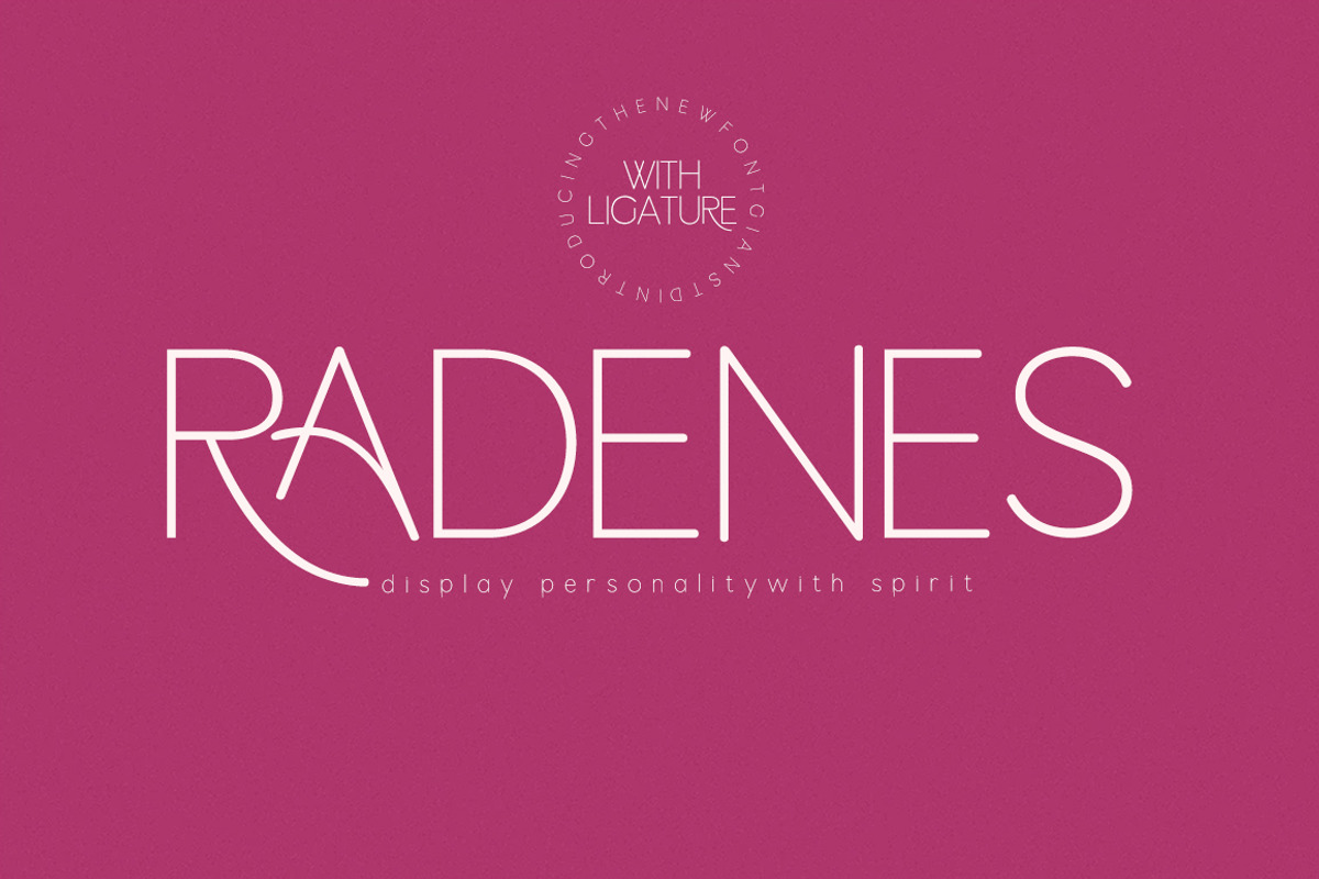 Radenes, a Serif Font by studiobasic (Photo 1 of 10)