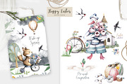 Happy Easter Spring Set 2, an Animal Illustration by Ann Art Houze (Thumbnail 5 of 15)
