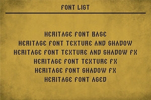 Heritage Vintage Label Typeface