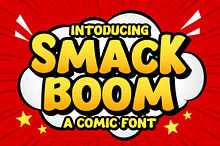 Smack Boom a Cartoon Font