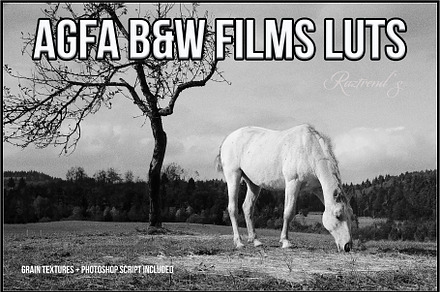 AGFA Black and White Film LUTs, a Plug-in Add-On by Raztrend