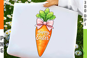 Happy Easter Carrot PNG, an Illustration by Craft Nest (Thumbnail 1 of 6)