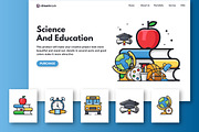 Education vector icons pack, an Outline Icon by Creastale (Thumbnail 4 of 4)