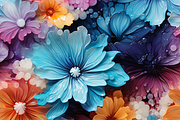12 Seamless tie-dye flowers digital, a Pattern Graphic by ZaaxPrintables (Thumbnail 6 of 7)
