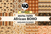 African Seamless Digital Papers, a Pattern Graphic by LA Design (Thumbnail 1 of 10)