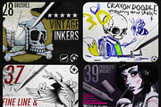 650 Procreate Brushes Mega Bundle, a Brush Add-On by BrushArchive (Thumbnail 5 of 7)