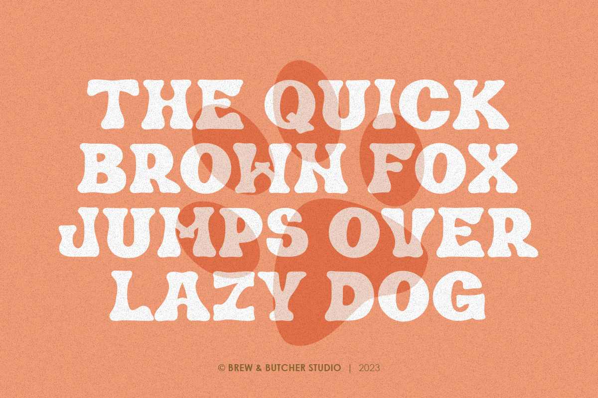Broeny | Display Typeface, a Sans Serif Font by Brew & Butcher Studio (Photo 4 of 8)