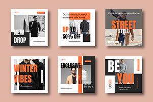 Fashion Social Media Template, a Social Media Template by MightyDesign