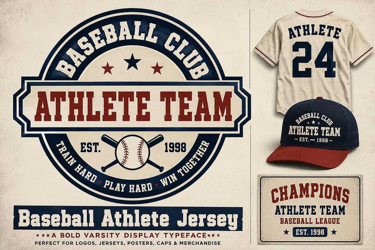 Baseball Athlete Jersey, a Slab Serif Font by Wow Magic (Photo 5 of 5)
