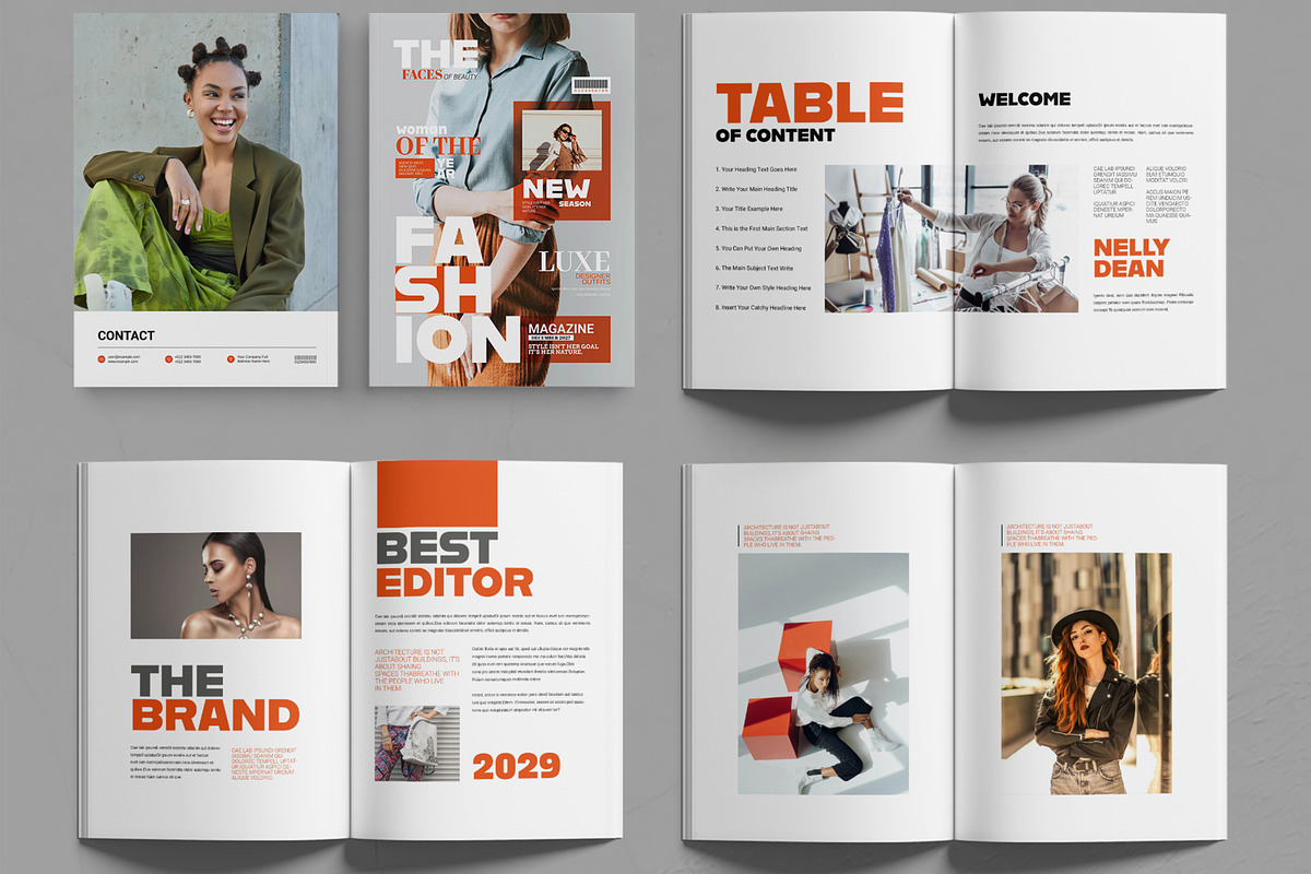 Fashion Magazine Layout, a Brochure Template by MightyDesign (Photo 2 of 6)