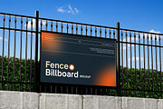Fence Billboard Mockup, an Advertising Mockup by HanaSaka_Studio (Thumbnail 5 of 5)