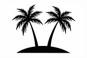 Coconut Tree Silhouette Pack, an Illustration by hafijul (Thumbnail 4 of 9)