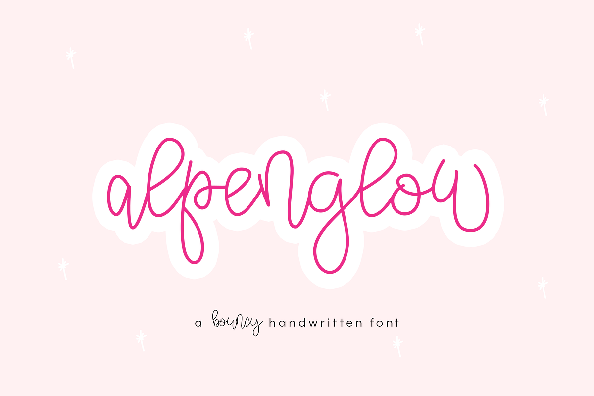 Alpenglow - Bouncy Script Font