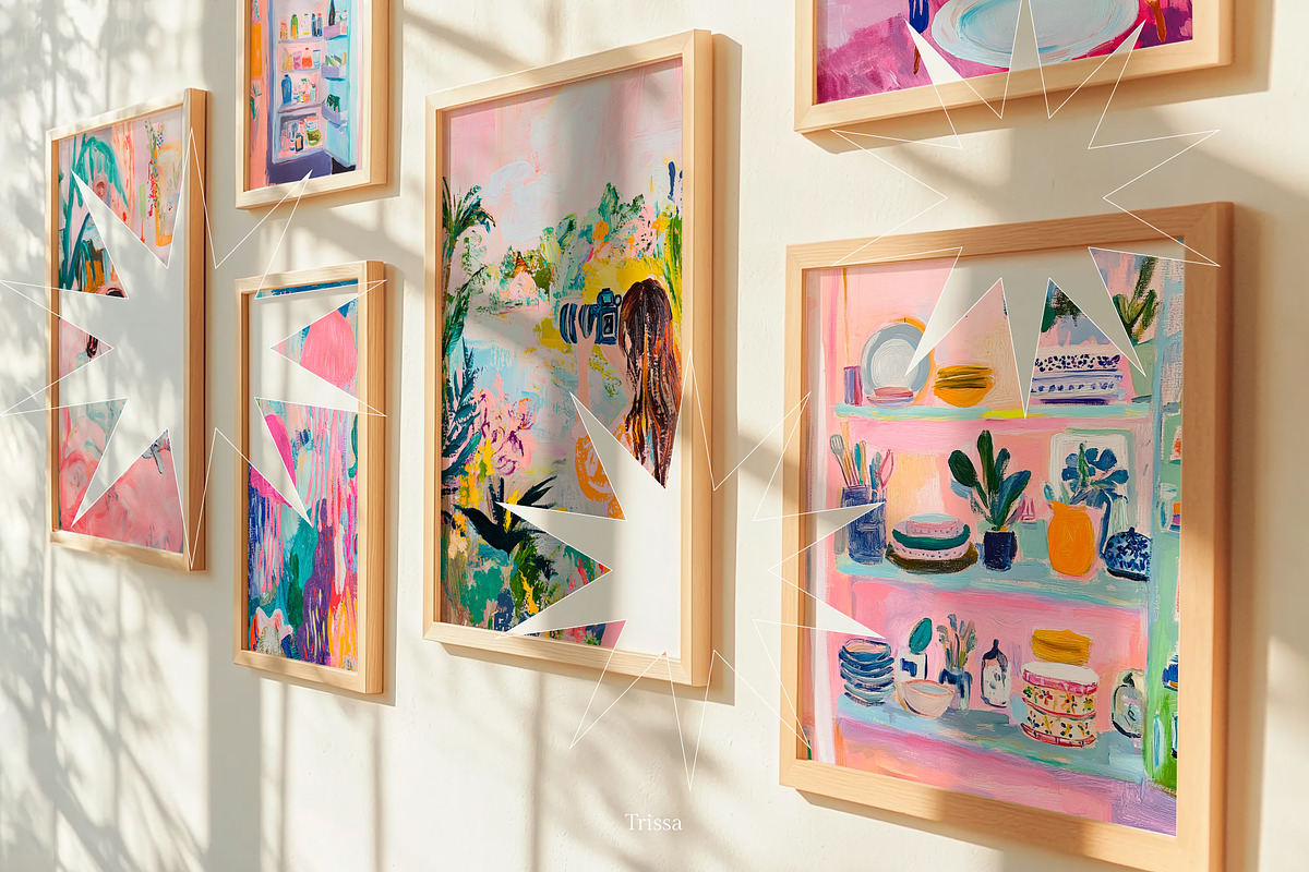 Wall gallery. — 19 Frame mockup, a Household Mockup by Trissa (Photo 4 of 7)