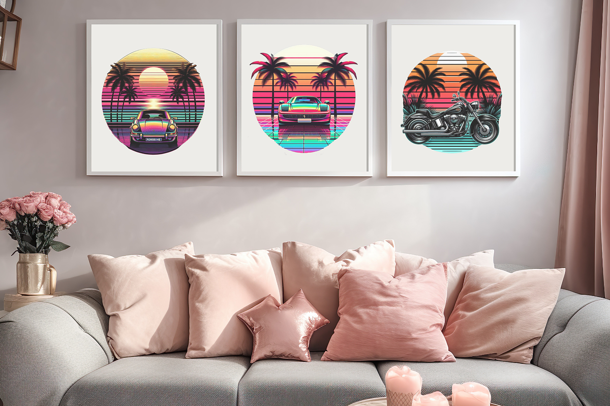 Retro Sunset Sublimation Bundle, a Decorative Illustration by Bubble Pixel (Photo 5 of 6)