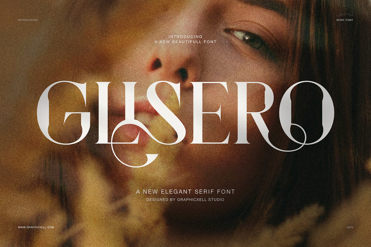Glisero Elegant Serif Font, a Serif Font by Graphicxell (Photo 1 of 8)