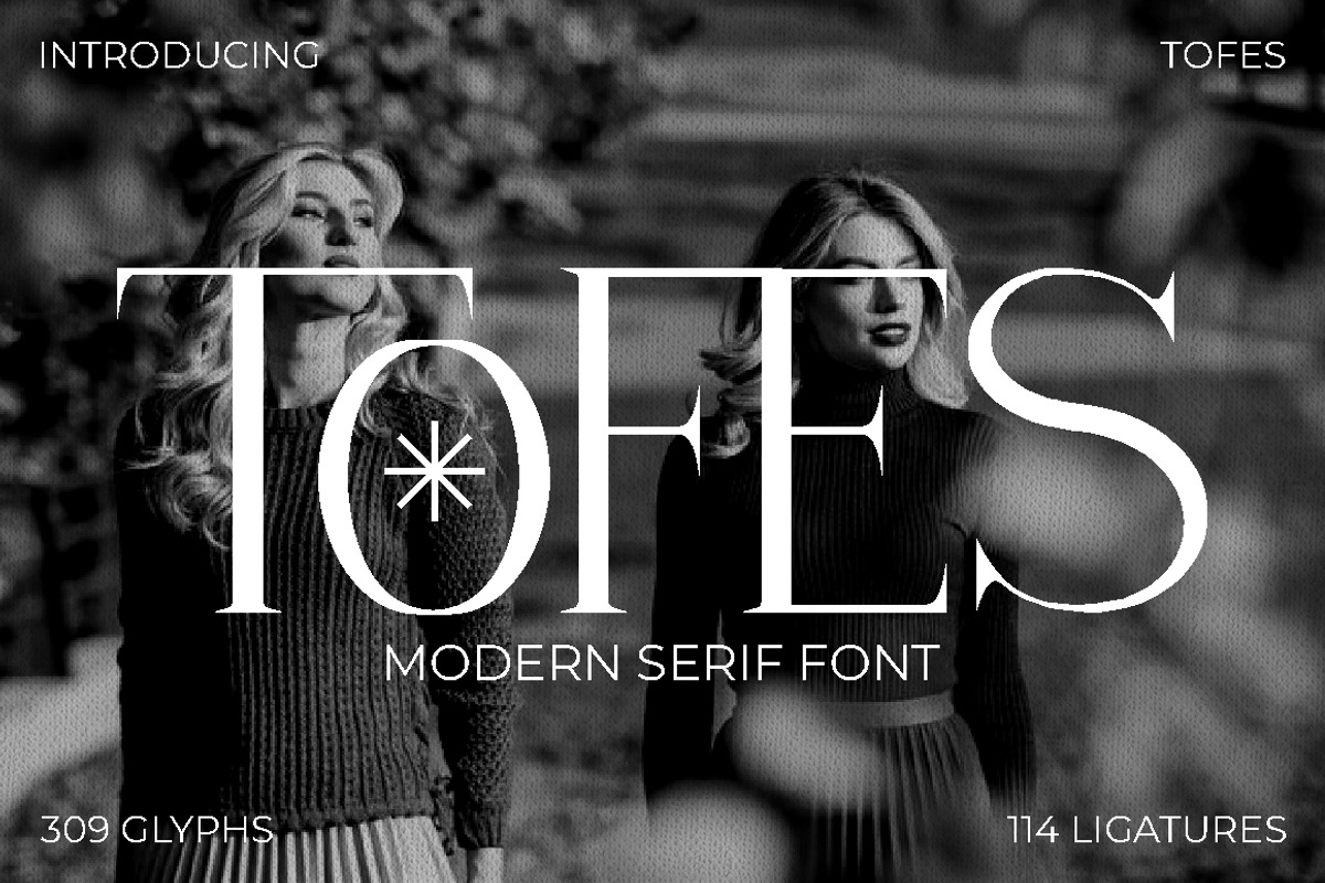 Tofes - Modern Serif Font, a Serif Font by PutraCetol Studio (Photo 1 of 11)