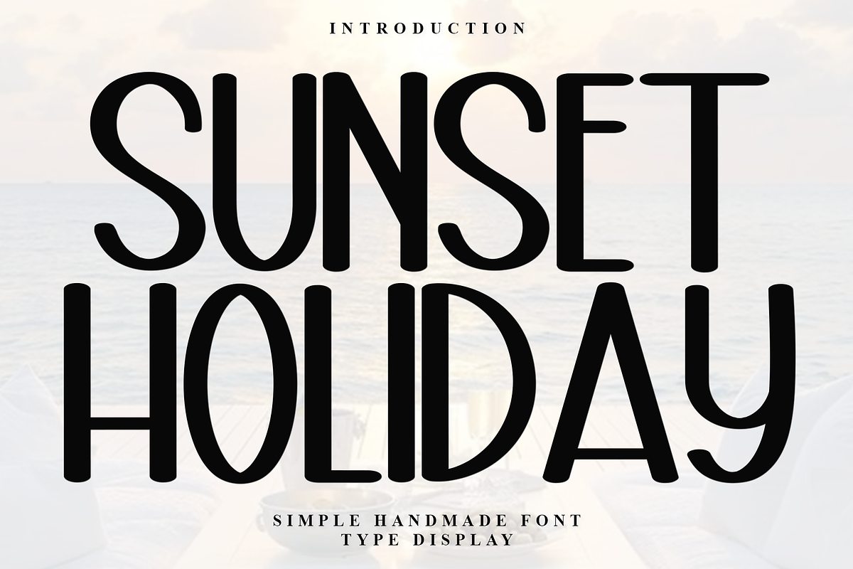 Sunset Holiday, a Sans Serif Font by InermediaSTUDIO (Photo 1 of 8)