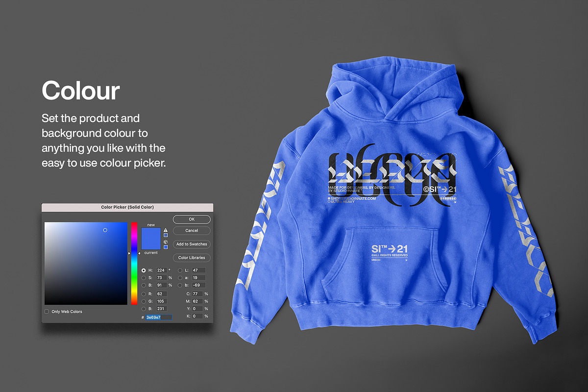 Ultra Heavy Hoodie Mockup, a Hoody Mockup by Studio Innate (Photo 5 of 7)