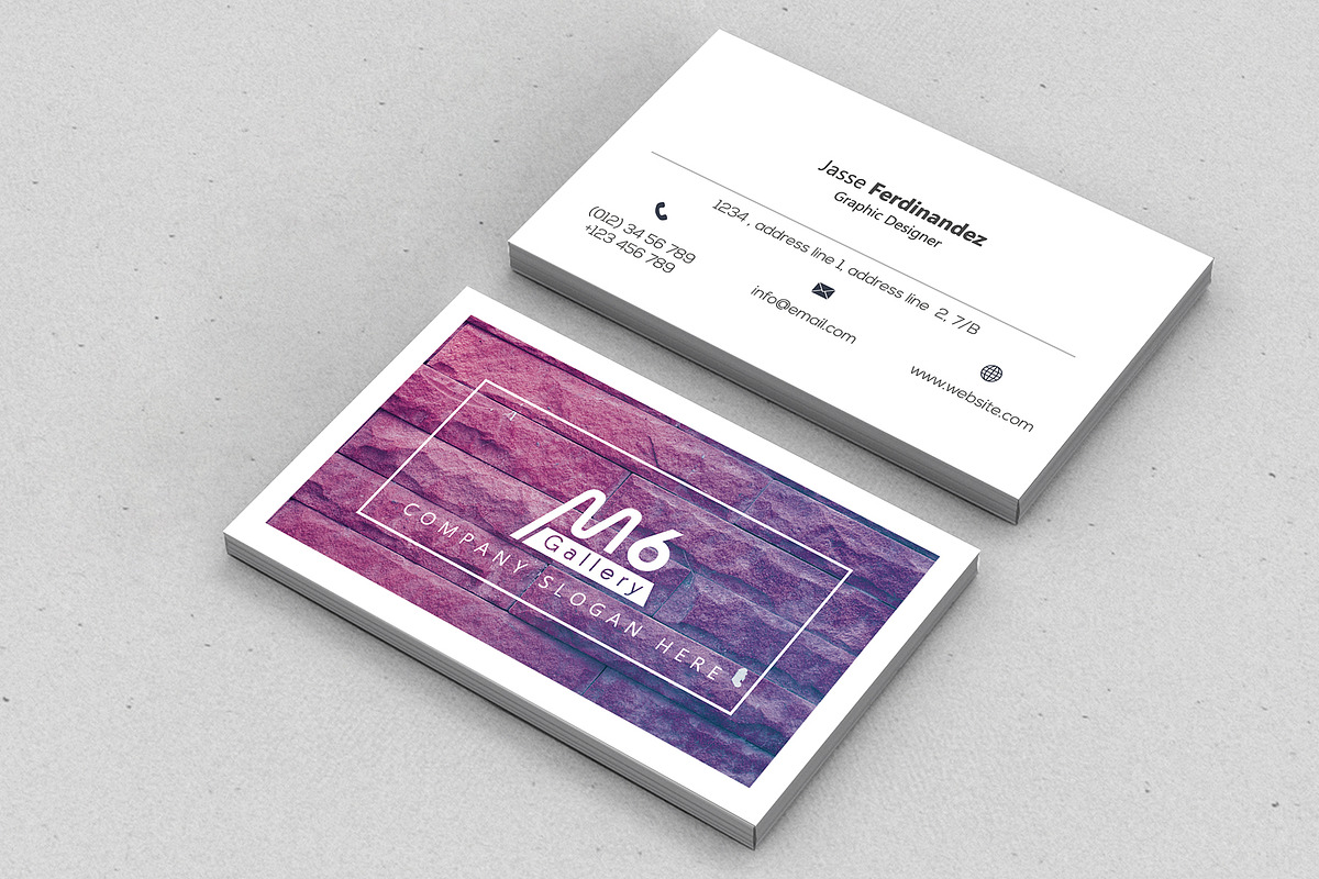 Unique 50 Business Card Bundle, a Business Card Template by M6 Gallery (Photo 42 of 151)