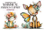 Whimsical Animals Clipart, a Seasonal Illustration by Daily.Designs (Thumbnail 1 of 4)