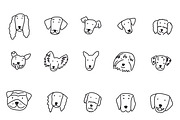 Cute Doodle Dog Faces, an Animal Illustration by Liz Pengilley Studio (Thumbnail 4 of 7)