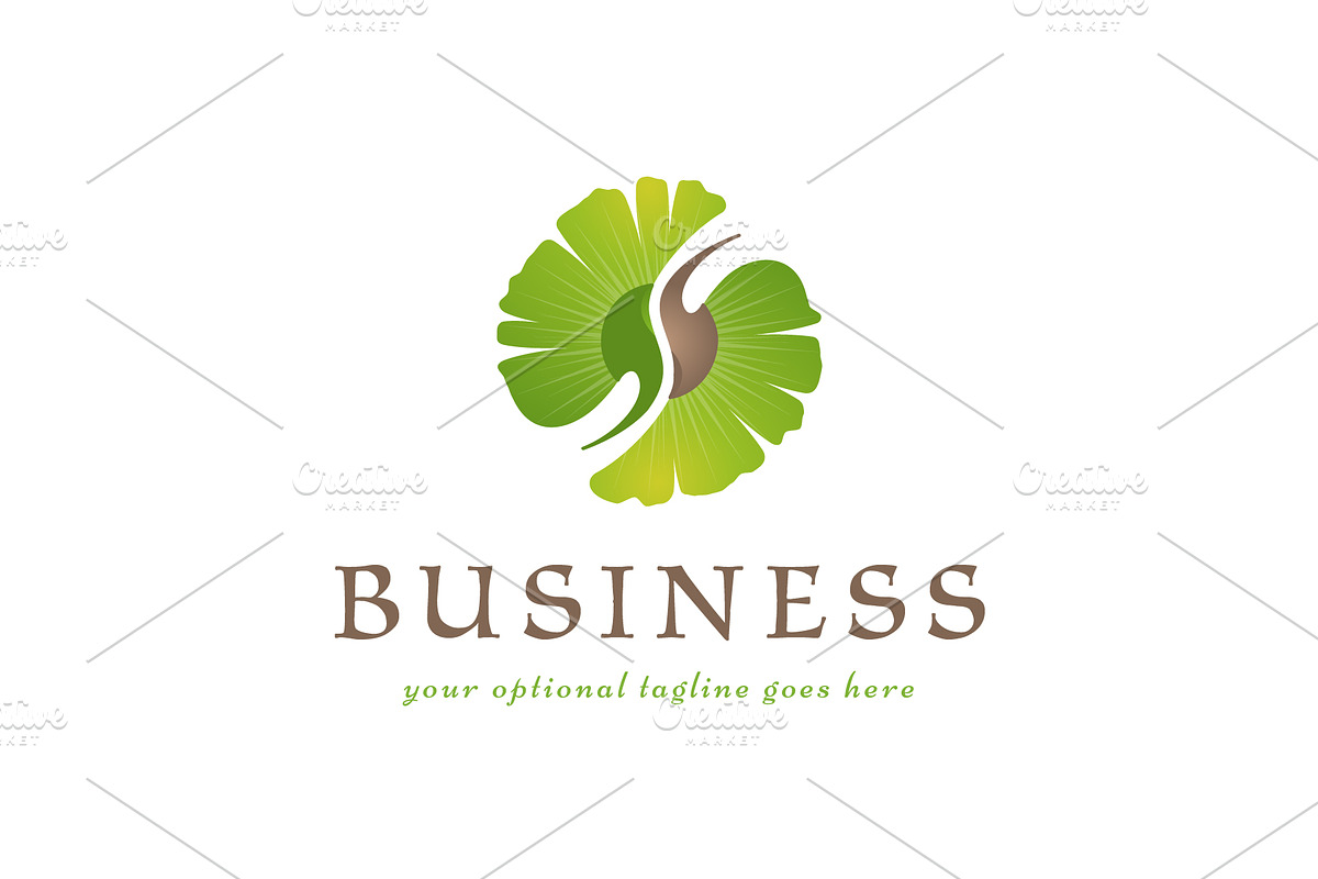 Ginkgo Yin Yang Custom Logo, a Branding & Logo Template by ARTE MIGUEL (Photo 1 of 3)