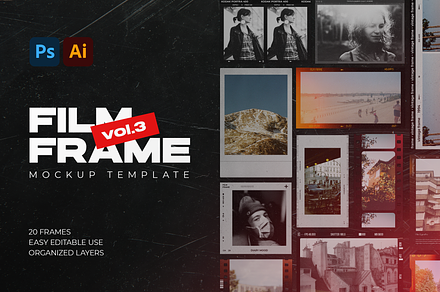 Film Frame Creator Vol.1, a Product Mockup by Sixtysix Labs