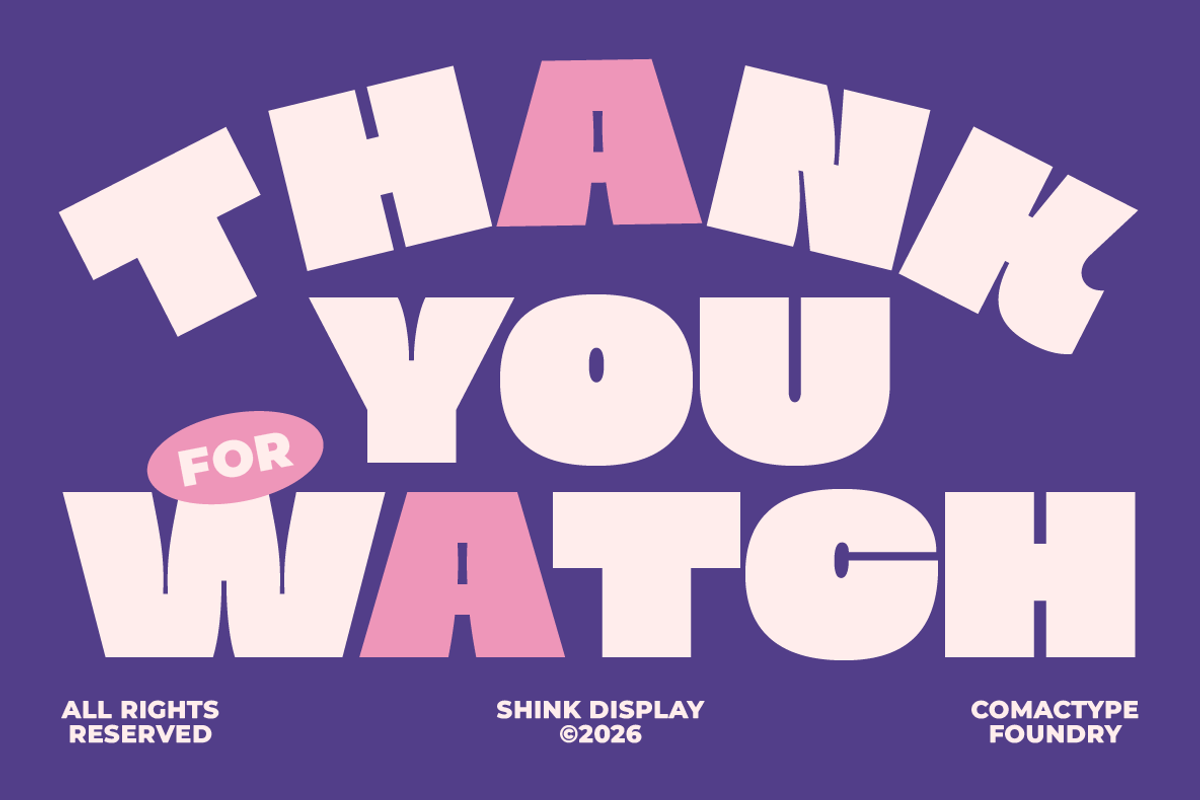 Shink - Heavy Display Typeface, a Sans Serif Font by Comactype Foundry (Photo 11 of 12)