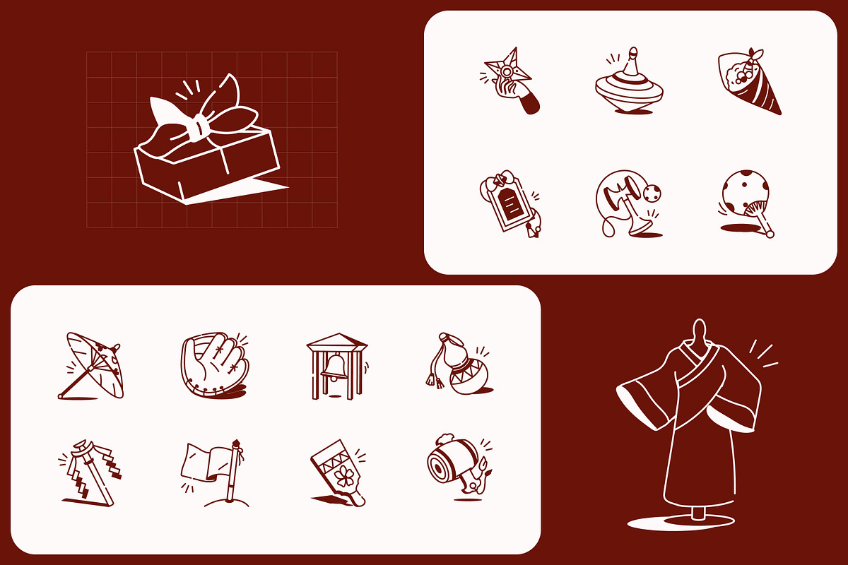 Japanese Drawing Illustration, an Outline Icon by Vectors Market (Photo 6 of 8)