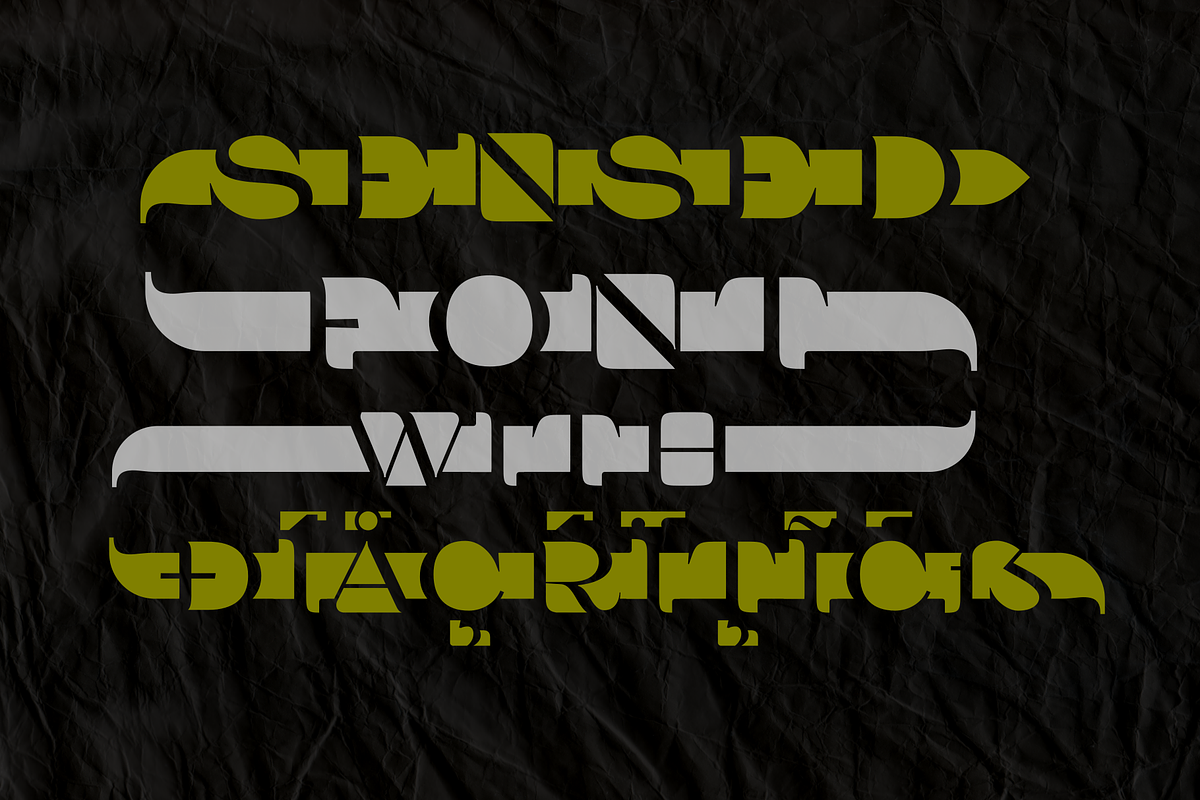 Sensed, a Serif Font by glukfonts (Photo 7 of 7)