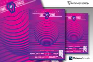 Time & Space Flyer Template