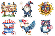 4th of July Sublimation Clipart, an Illustration by SinaCreation (Thumbnail 4 of 4)