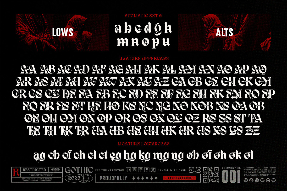 Dark Reborn Typeface, a Blackletter Font by alit design (Photo 19 of 20)
