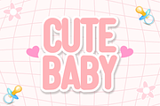 Baby Birthday - Display Font, a Sans Serif Font by KiddoGlyphs Studio (Thumbnail 2 of 5)