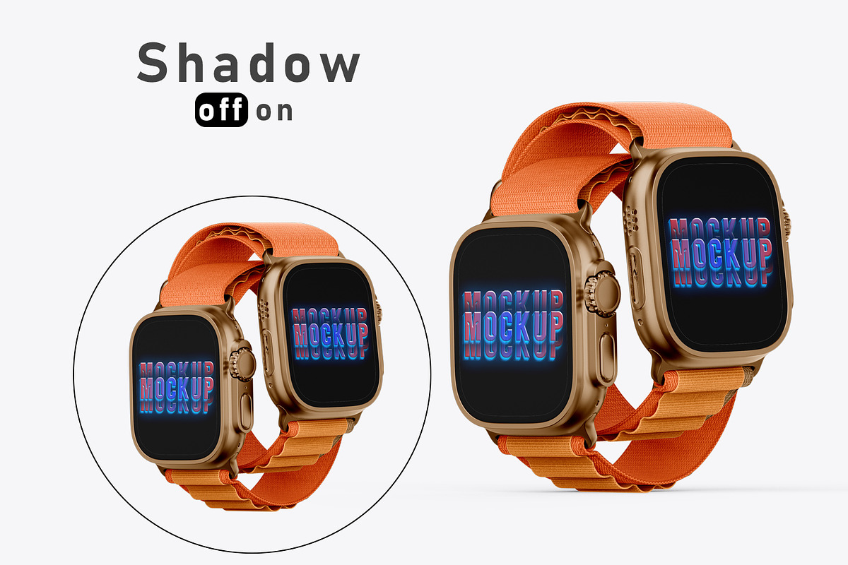 Apple Watch Ultra Mockup, a Wearable Device Mockup by pixelmock (Photo 3 of 17)
