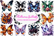 Fantasy Halloween Butterfly Clipart, an Illustration by Daily.Designs (Thumbnail 1 of 4)
