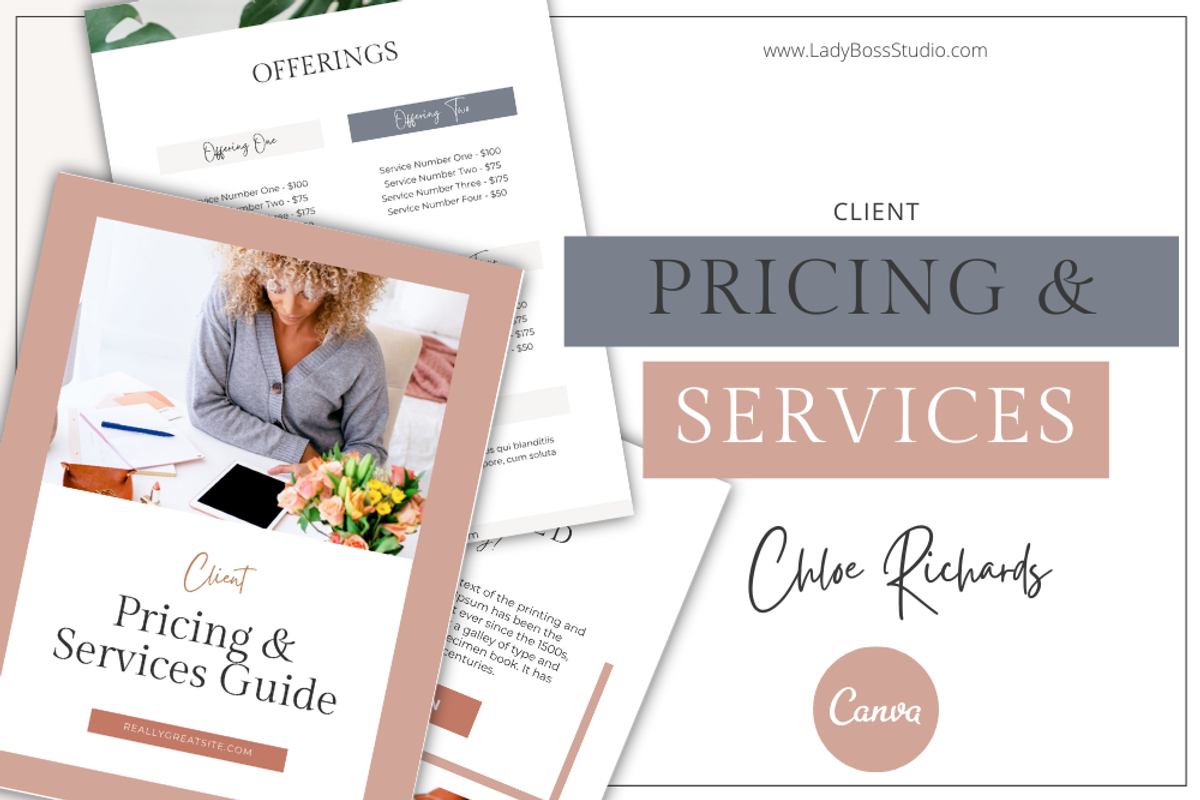 Chloe Richards Pricing&ServicesGuide, a Templates & Theme by Lady Boss Studio (Photo 4 of 9)