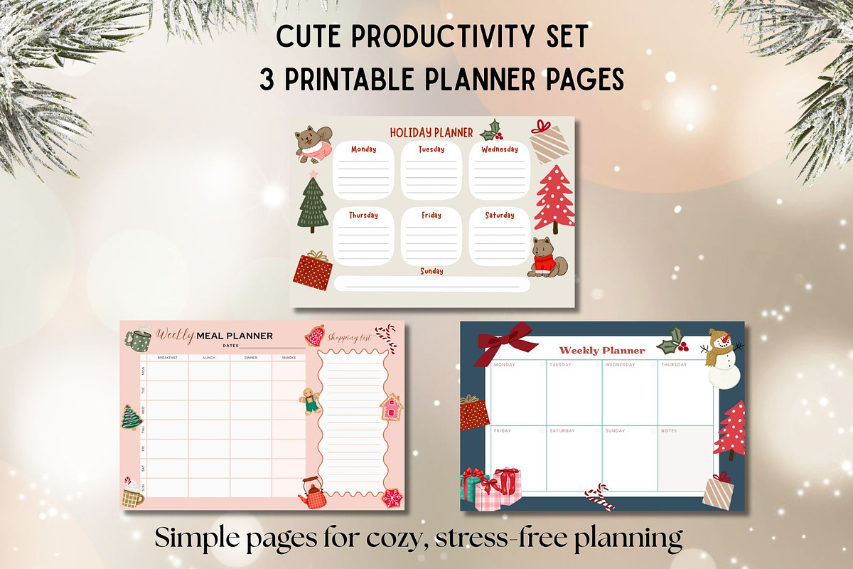 Cozy Christmas Aesthetic Bundle, an Illustration by Sabadesignz (Photo 3 of 8)